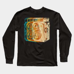 retro color camera photographer photography Long Sleeve T-Shirt